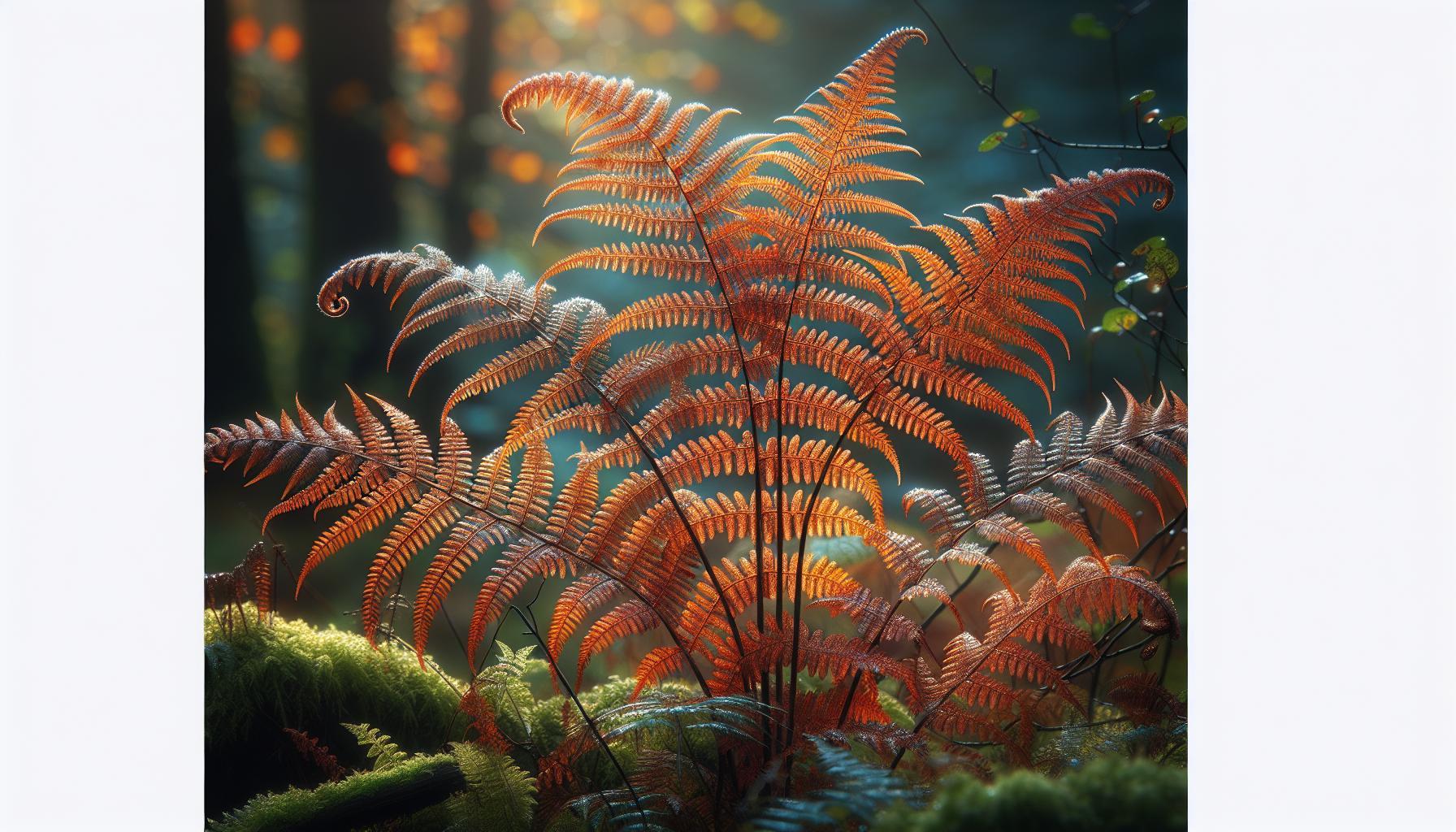 Dryopteris erythrosora: Kapradina měděná a její podzimní barvy