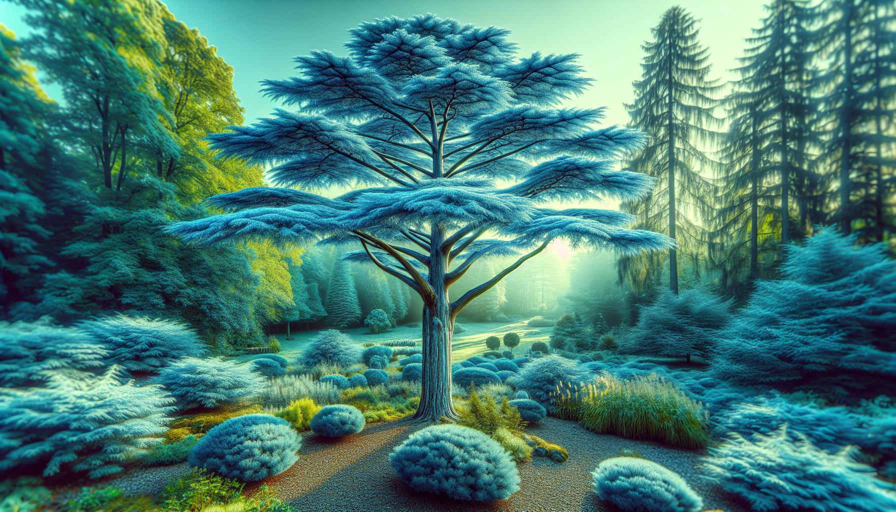 Cedrus deodara robusta glauca: Cedr himálajský robustní pro vaši zahradu